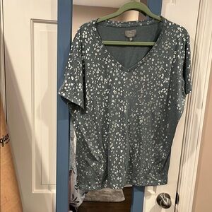 Gray Printed Women's Top